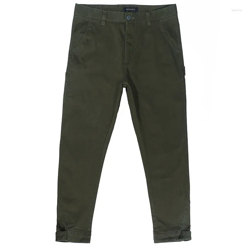 Pantaloni maschili alla moda in totale affusolati in modo verde abbigliamento per esterni per alpinismo di qualità per tutta la partita Slim casual