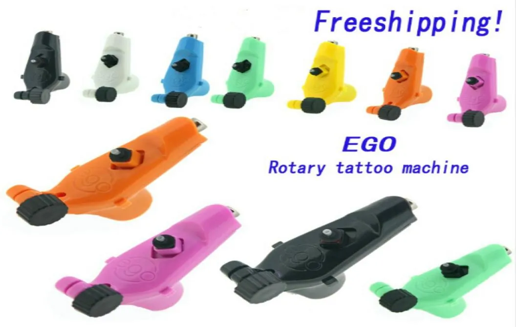 Ego roterende tattoo machinegeweer 7 kleuren beschikbaar lichtgewicht toevoer voor tatoeages machinekits nieuwe legende3742729