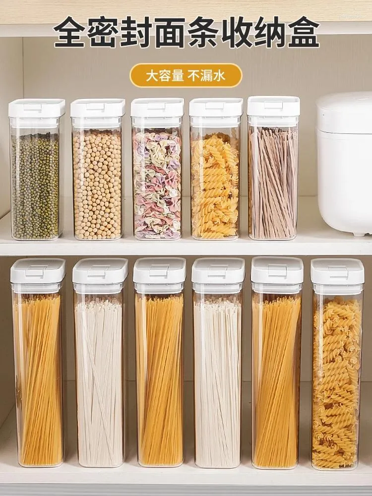 Storage Bottles Food Grade Noodle Box Refrigerator Container For Hanging Noodles Rectangular Fresh-keeping Tank