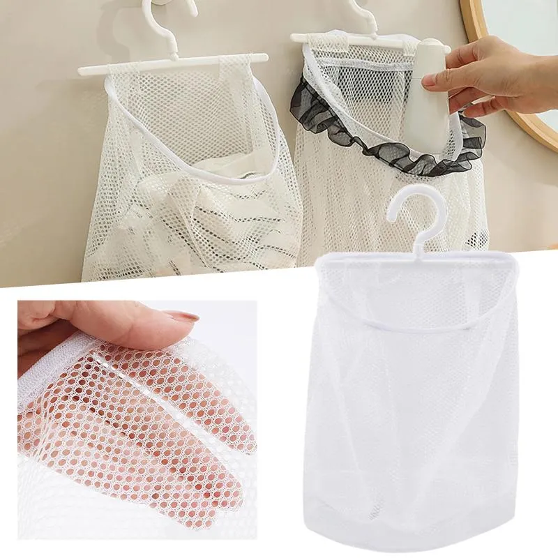 Waszakken Net zak Wall hangende kleding thuislucht kussen droog mesh rack ondergoed collectie