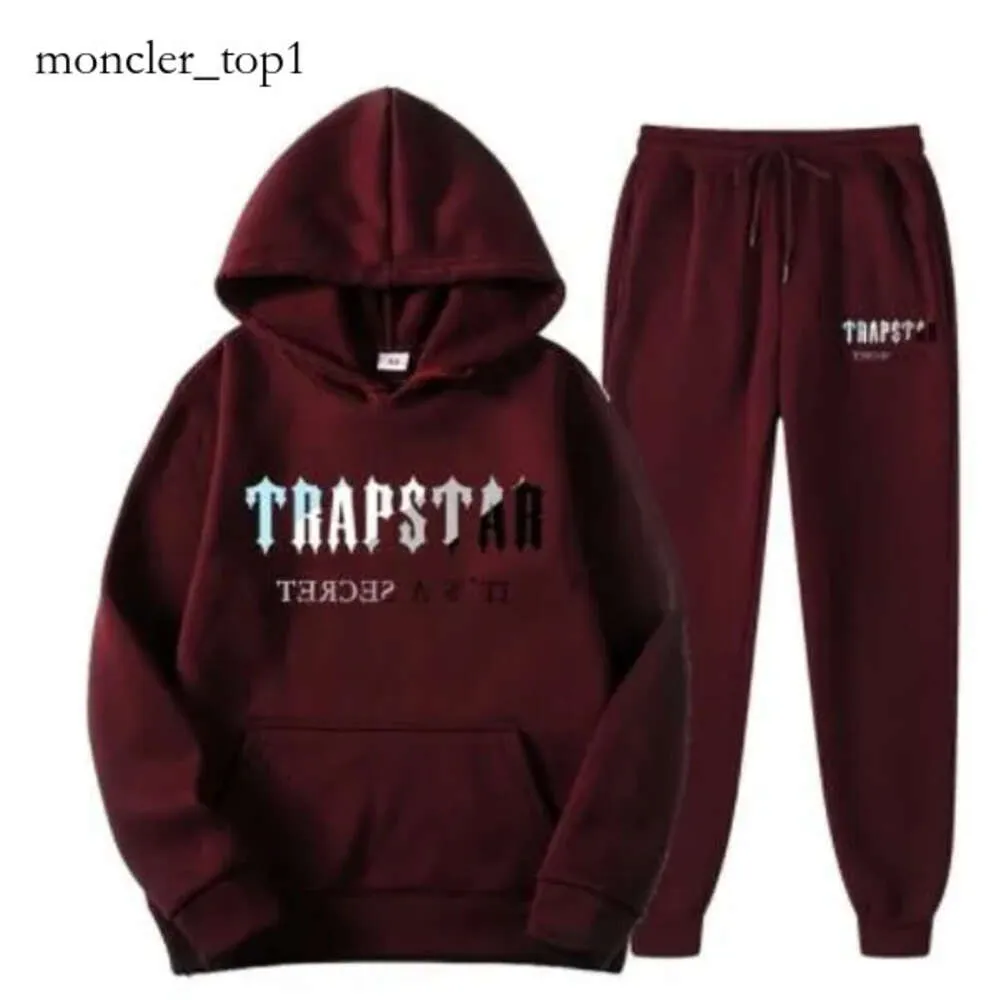 Trapstar Designer Trap Streetwear imprimé Trapstar Veste hommes Femmes Fleepue de tracks THEAL Two Pieces Set Pantalon Sweethirts Sweatshirts Jogging Male 2671