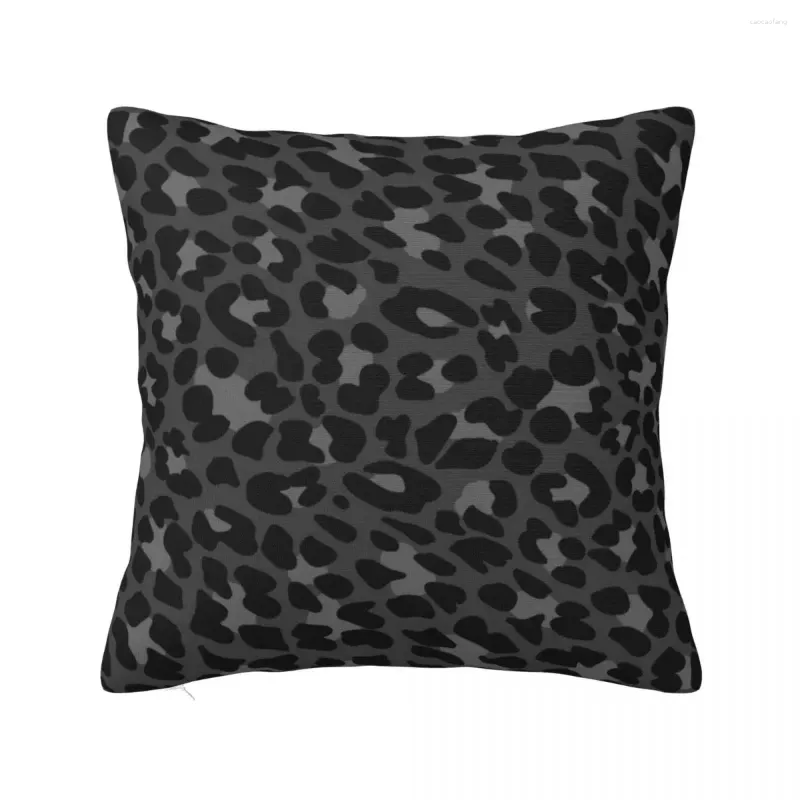 Oreiller noir Leopard Animalprint Throw Christmas ornemental pour la maison