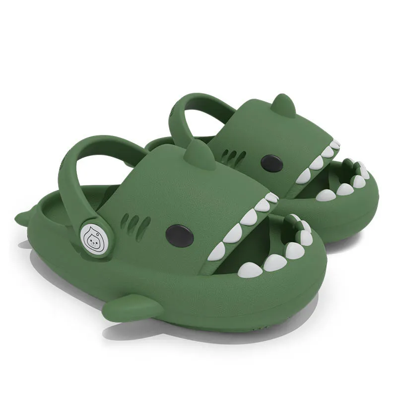 2024 kid sandals slides children slippers buckle designers fashion lovely cartoon shark External collision prevention slider free shipping shoe sandles