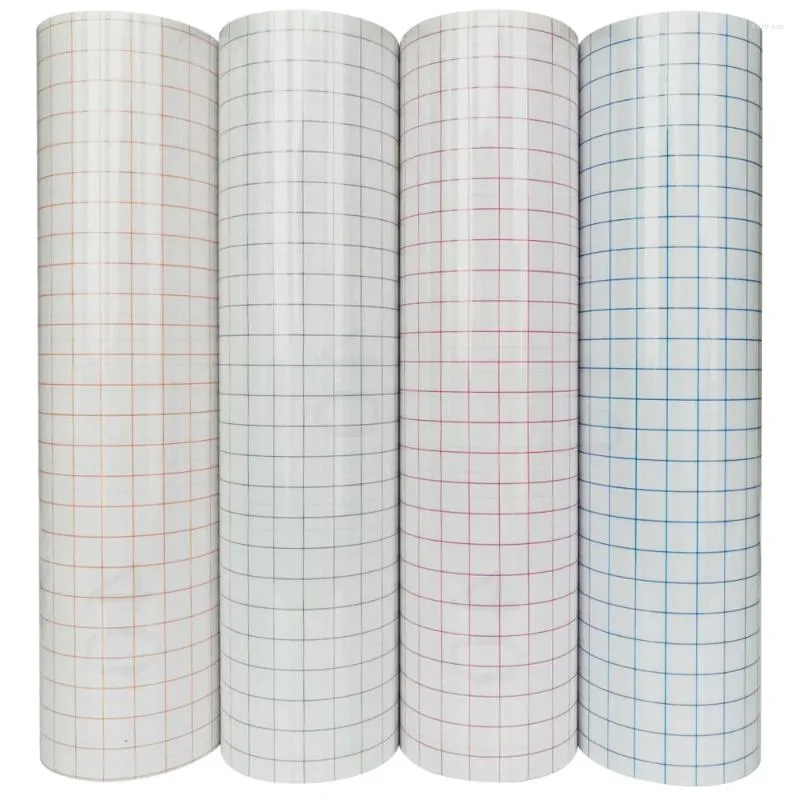 Window Stickers Transfer Paper Tape Roll With Alignment Grid For Self Adhesive Clear Medium Tack Windows Walls