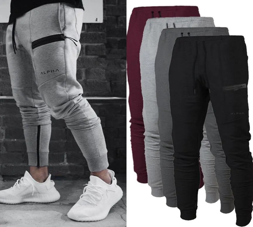 Pantaloni fitness sport sttretch cotone pantalone men039s jogging pantaloni ingegneri del corpo ingegneri jogger pantaloni da esterno allenamento pantalone sudore p8542426