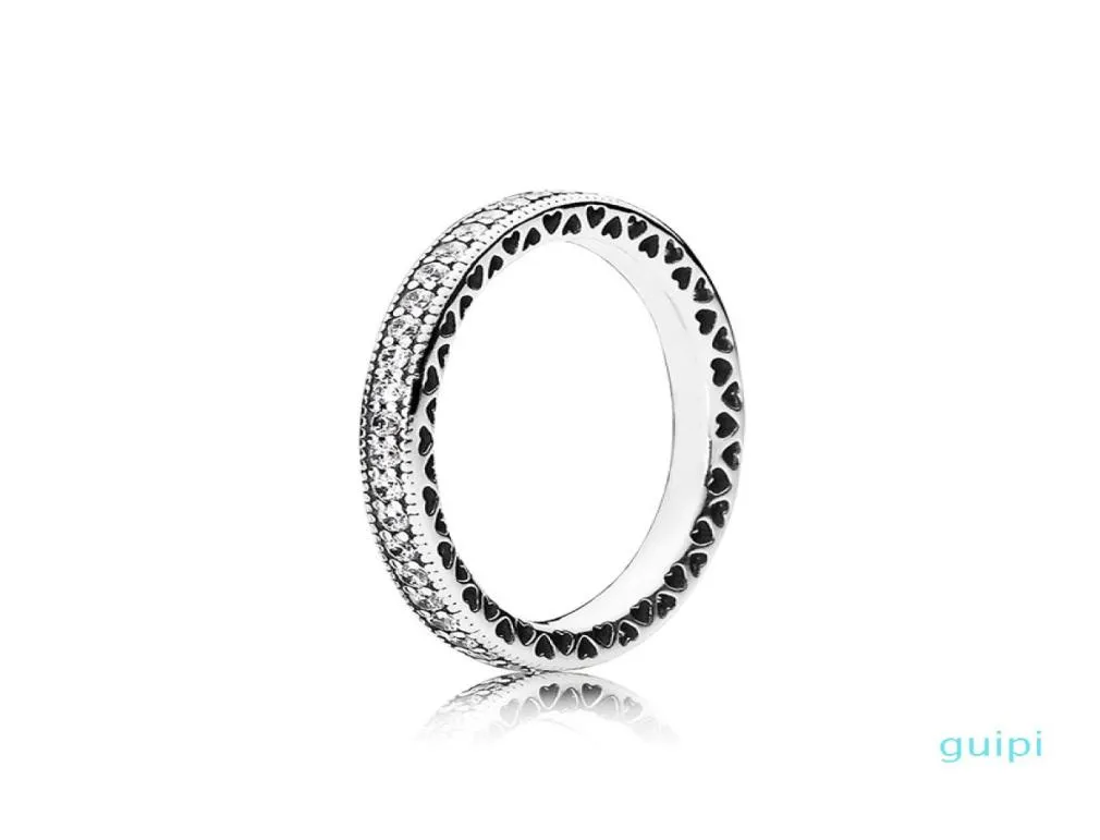 Real 925 Sterling Silver CZ Diamond Ring met originele doos Fit Wedding Ring Engagement Sieraden voor dames2203568