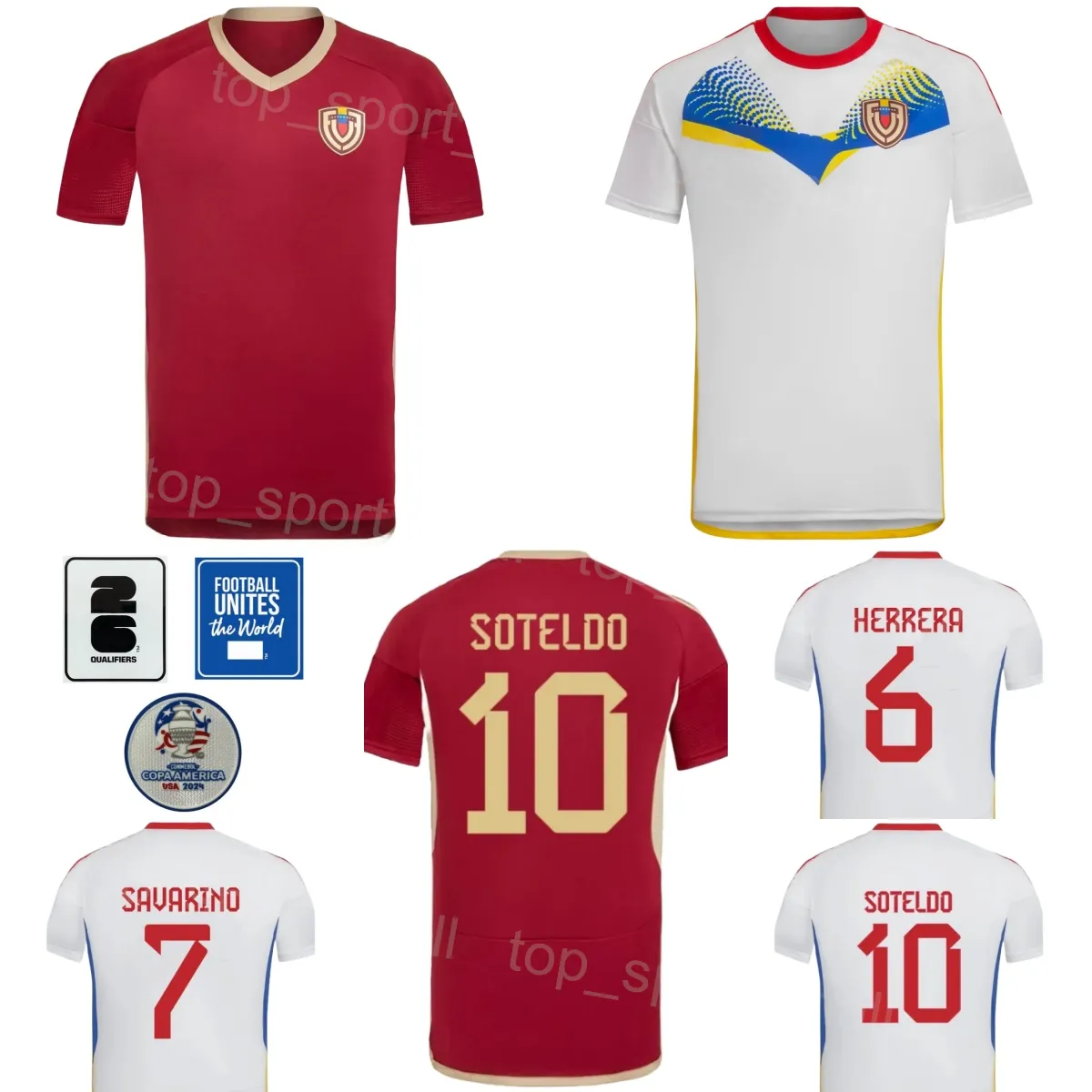 24-25 Soccer Venezuela 3 Yordan Osorio Jersey Copa America Darwin Machis Miguel Navarro Cristian Casseres Nahuel Ferrasi Pereira National Team Football Shirt