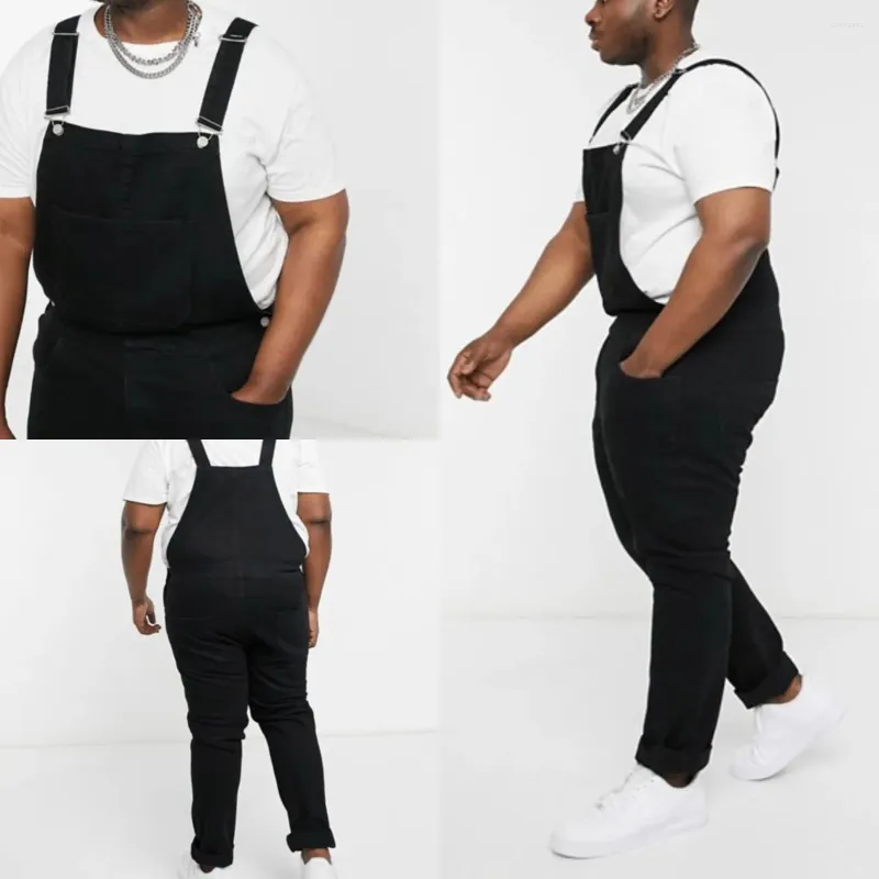 Herren Jeans Frauen Bleistifthosen Jeans Streetwear Overalls High Taille Overalls Ein Stück Schlanker fit Knöchel Länge Casual Taschen