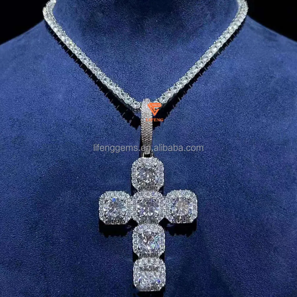 Fine bijoux ensembles pendentifs croix Collier de liaison cubaine