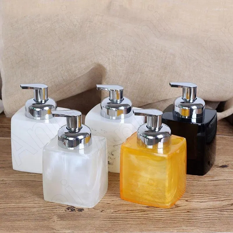 Criatividade de sabão líquido Criatividade pura resina manual garrafa nórdica Modern mousse espumando acessórios de banheiro