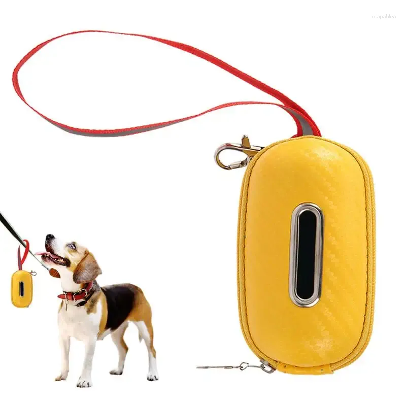 Hundkläder poop väskor för hundar tjockare pooper scoopers väska hållare dispenser med rem inkluderade promenader