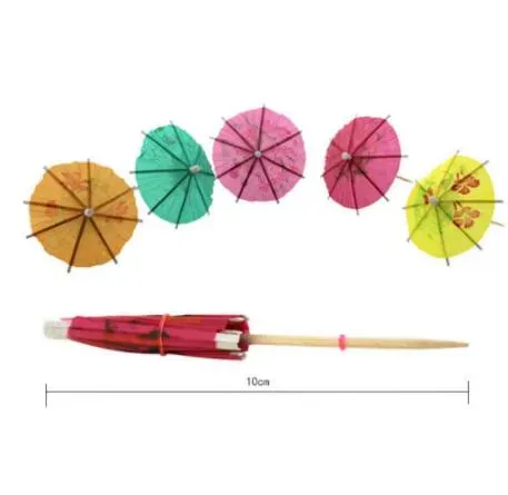 Paper Cocktail Parasols Umbrellas Drinks Picks Wedding Event Party Supplies Holidays Cocktail Garnishes Holders 