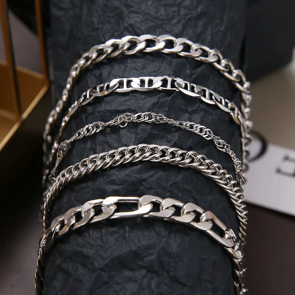 Brazalete de la cadena cubana de la cadena cubana de metal