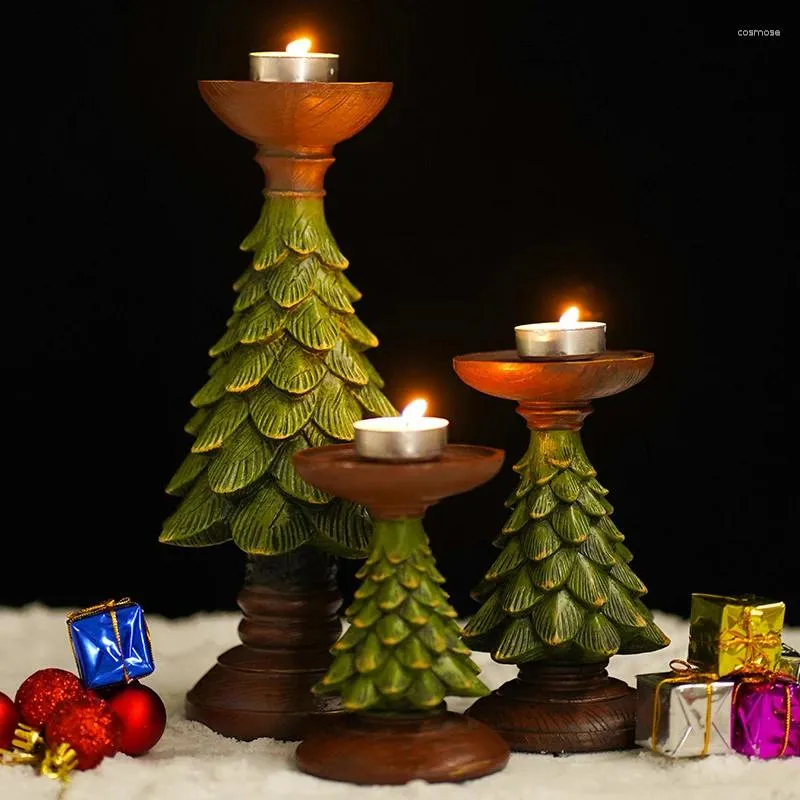 Kerzenhalter Weihnachtsdekorative Candlestick Tree Holiday Party Desktop Home Dekoration kostenlose Lieferung