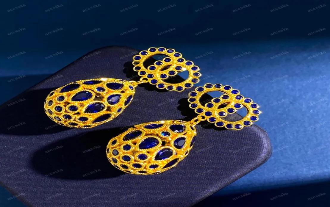 Brincos de pérolas de ouro para mulheres Luxuris Designers Estudos Brincos de jóias de moda B (engajamento colorido de diomond colorido8285372