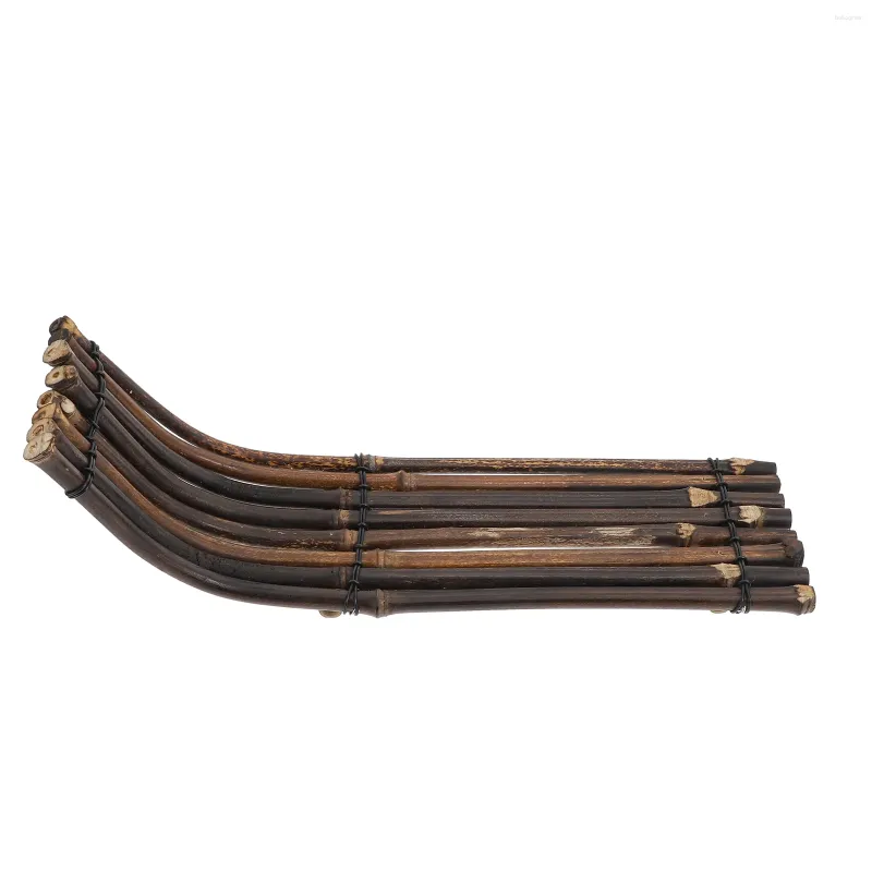 Koppar tefat bambu flotte te set bricka servicplatta praktisk kopp