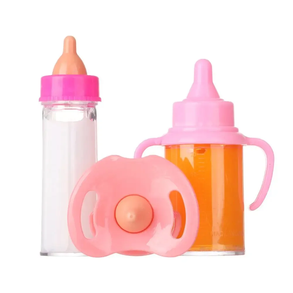 Baby Born American Doll Associory Girl Magic Milk Bottle Bottle Toy Toy Juice Comfort for Gift Y240409
