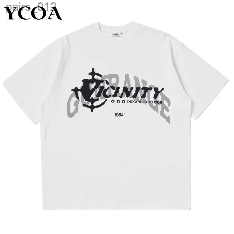 メンズTシャツメンズTシャツウルトラファイン100％ピュアコットンヒップホップY2Kストリート服