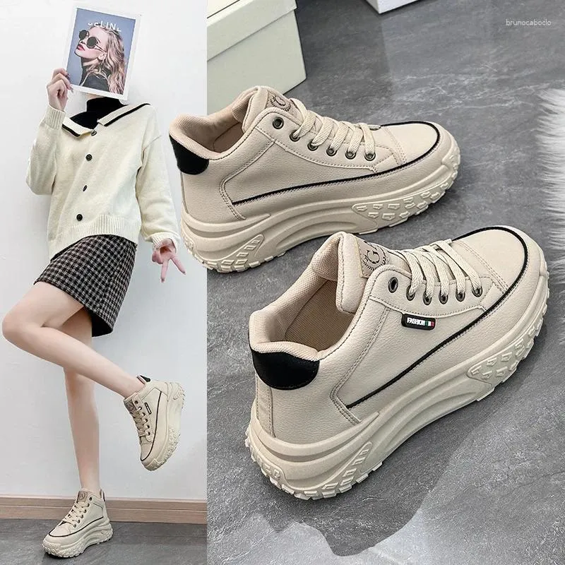 Walking Shoes Street Shoot Sneakers Ins Dik Sole 2024 Herfst Student Running Shoe Verhoog casual vrouwen