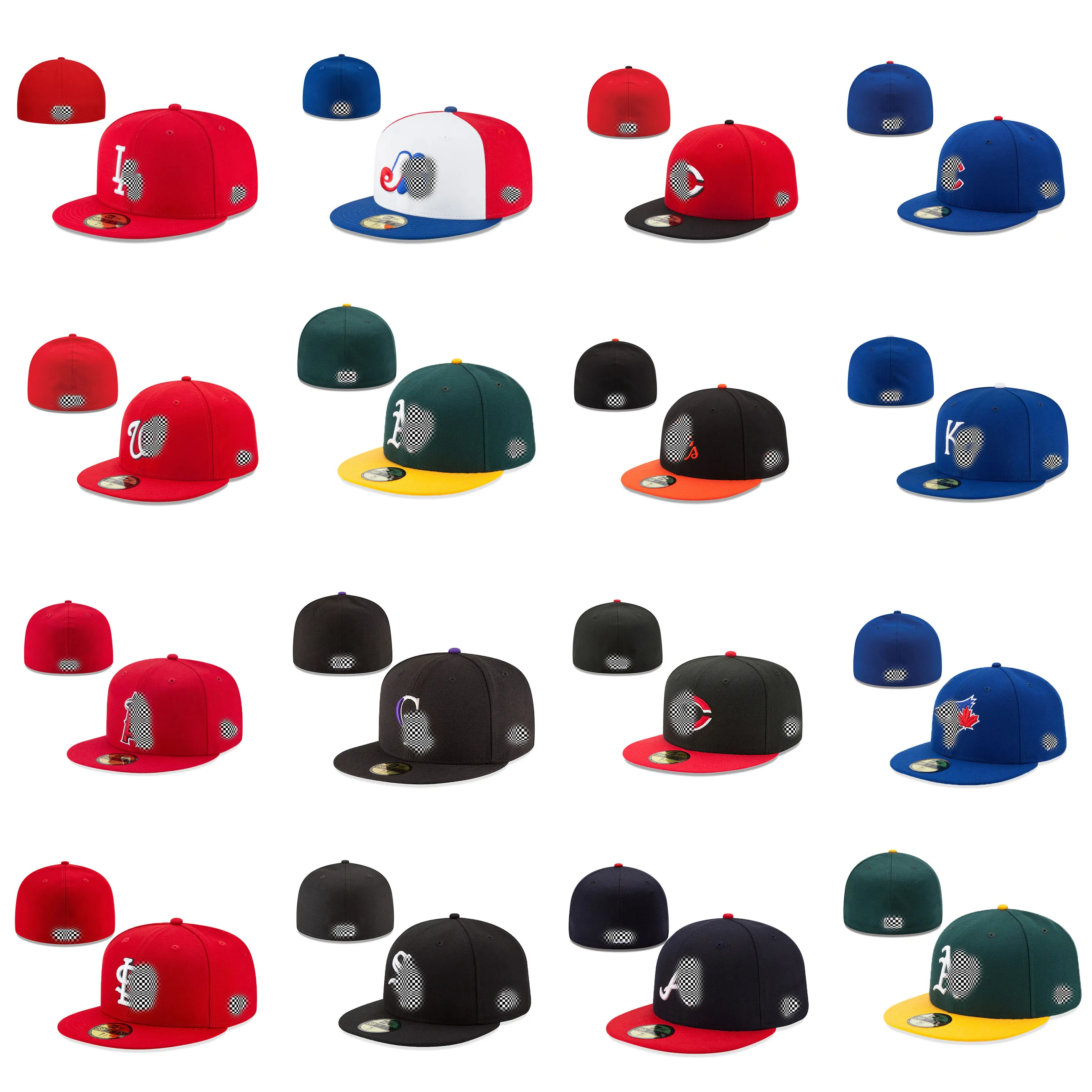 2023 MyVipshop Alle teamhonkbal paste pappen groothandel sporten flat vol gesloten voetbalhoeden mode zomer snapback chapeau bone