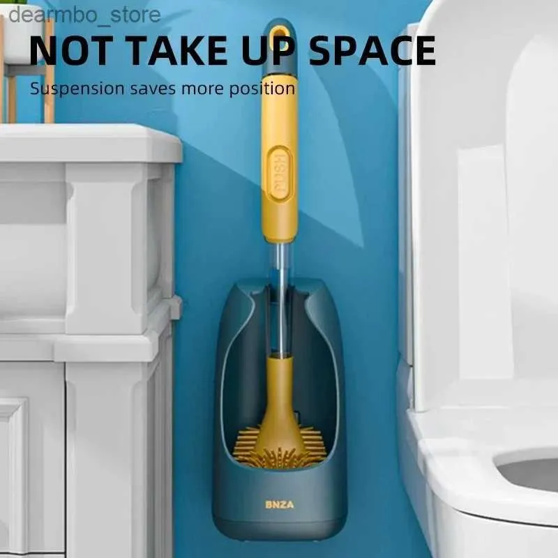 Temizlik Fırçaları WC Aksesuarlar WC Borstel Köşeler Ev Yıkama Temiz Yumuşak Kıl Artefakt Banyo Tocadores Banyo Temiz Araçlar L49