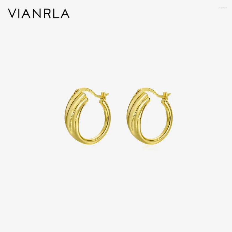 Dangle Earrings 18K Gold Consring Jewelry 17.5mm Hoop Fashion Laser Logo