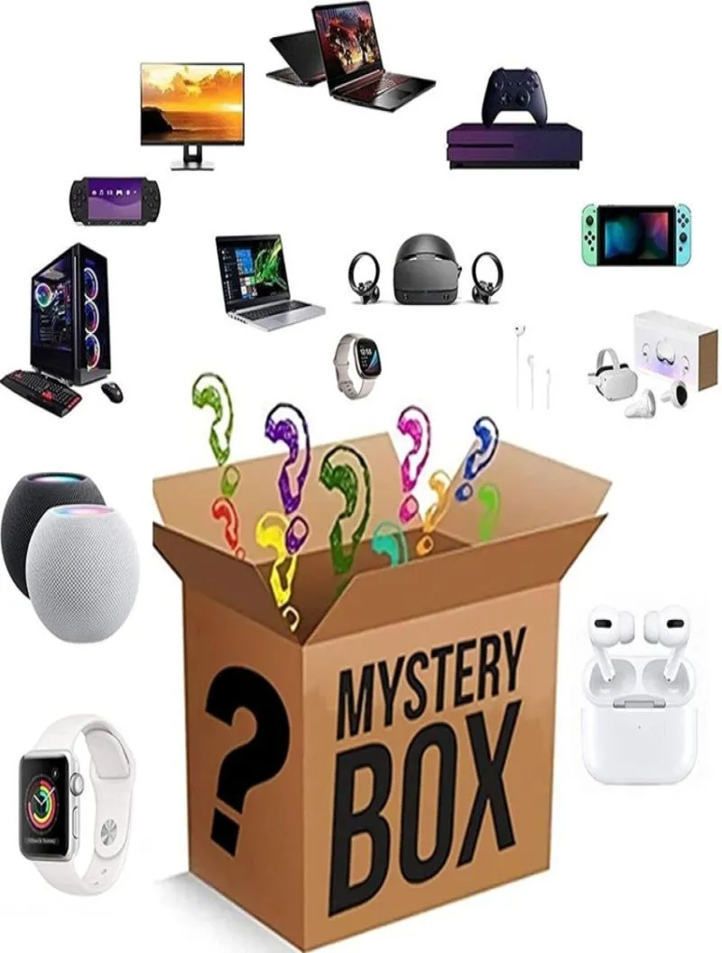 Scatole elettroniche Mystery Box Baste a sorpresa di compleanno casuale Fortunato per gli adulti Regali come droni Smart Watchesl2987403369