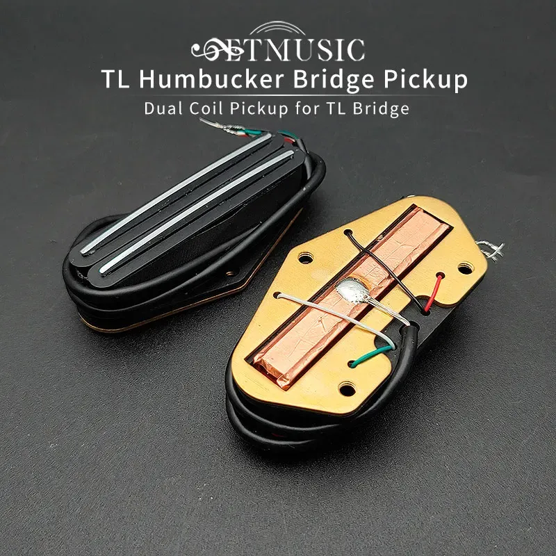 Cavi Tl Humbucker Bridge Pickup Dual Coil Bridge Pickup Dual Rail Pickup per chitarra elettrica Telecaster