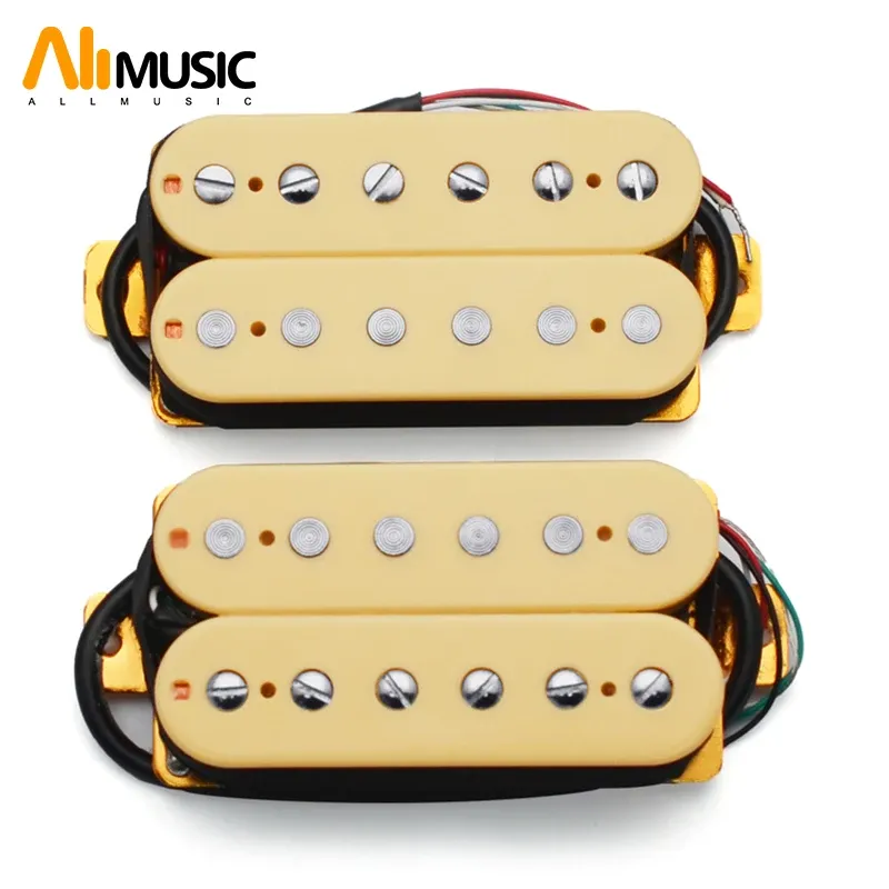 Kablolar Elektro Gitar Çift Bobin Humbucker Elektro Gitar Pikap Fildişi