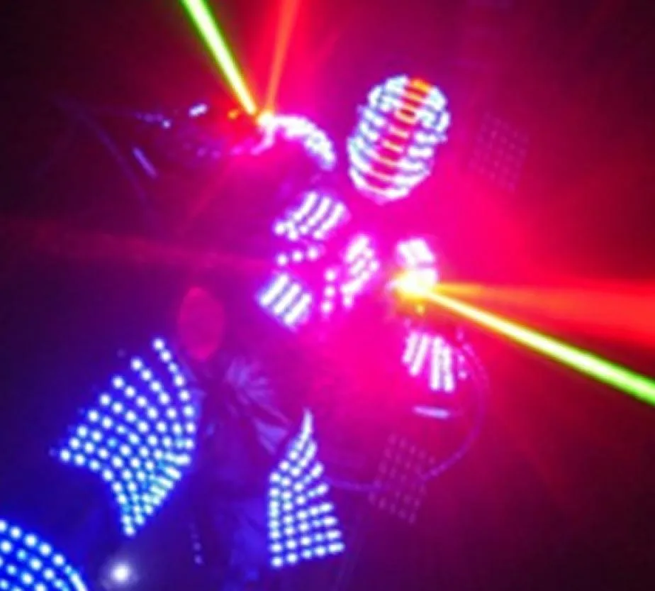 Costume a LED LED Abiti di abbigliamento Abiti LED robot Suit David RobotSize Customized8726664