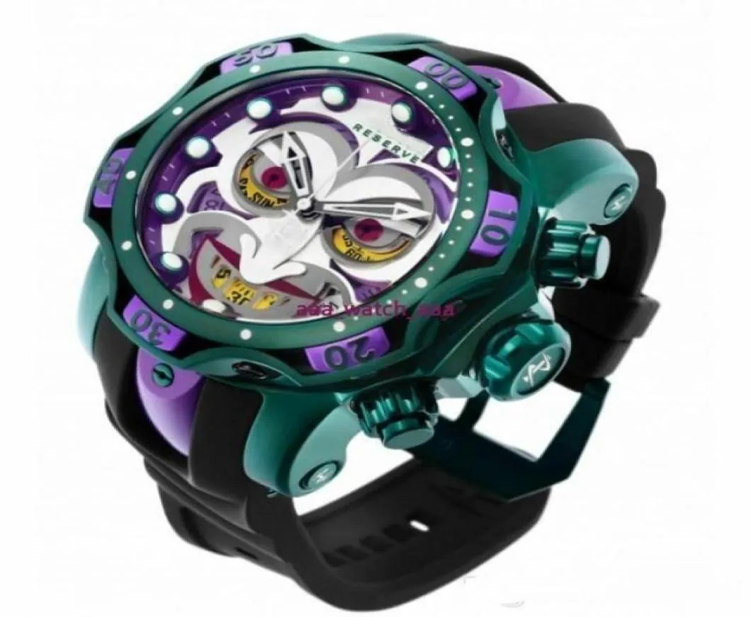 Reserve Model 26790 DC Comics Joker Venom Limited Edition Szwajcarski kwarc zegarki chronograp silikonowy kwarc kwarcowy Watch5158366