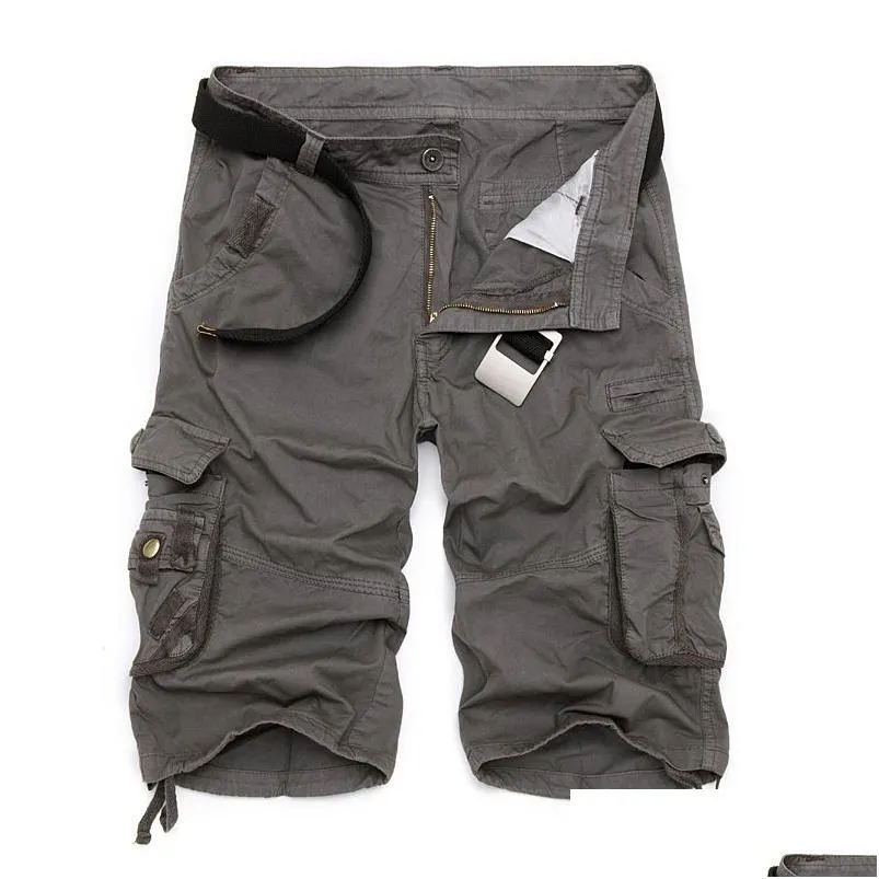 Pantaloni maschili da uomo cargo militare nuovissimo esercito mimetico pantaloncini tattici uomini cotone sciolti lavoro casual cortome