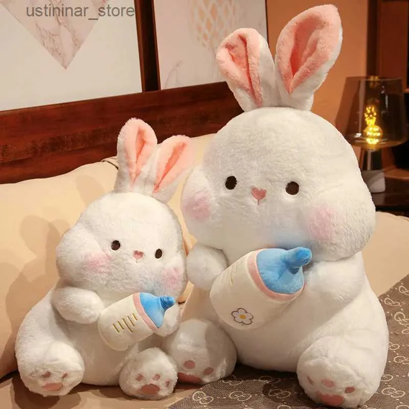 Gevulde pluche dieren 35/45/65cm knuffel knuffel knuffel Konijnen Zacht speelgoed Slaapkussen Cute Bunny Cartoon Dierpoppen Kinderen Baby verjaardagscadeau L47