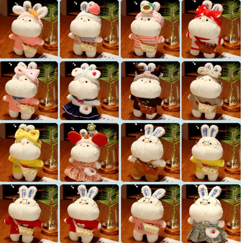 Internet celebrity rabbit doll new backpack dressing sweater little rabbit cloth doll plush toy cross-border