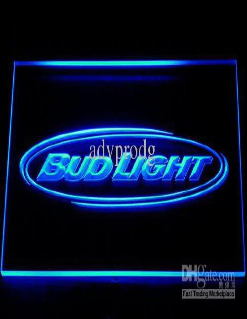 DHL 7 Farben Onoff Switch Bud Light Bier LED Neon Light Zeichen Ganzes Dropship 0012870119