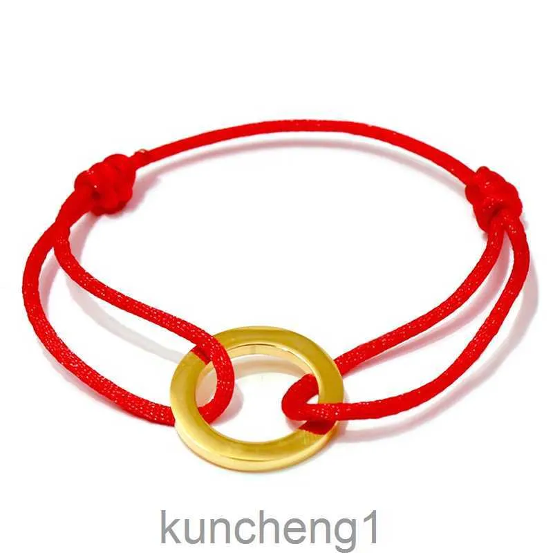 Bracelet Trinity Baojia même nouveau produit Bracelet Rope Red Bracelet Gold Circle DIY TEAVIN