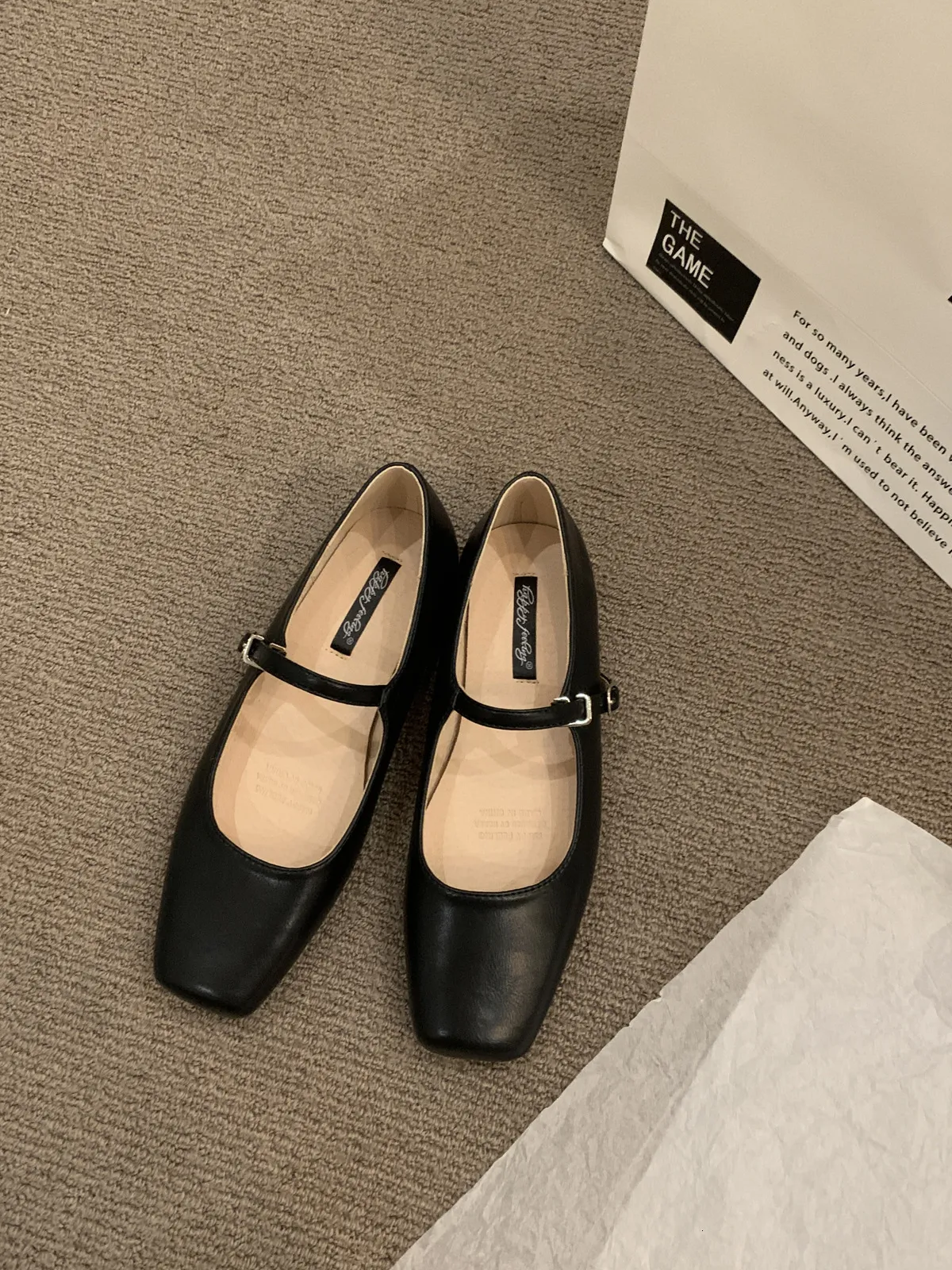 Vrouwen Mary Jane Schoenen Vierkante Neus Pumps Lederen Jurk Schoenen Ol Office Dames Schoenen