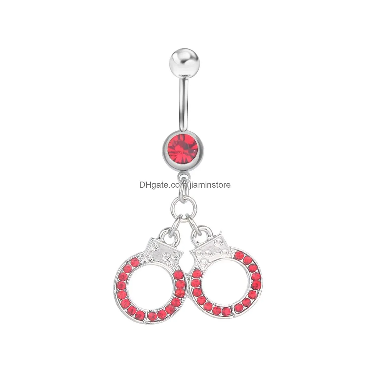 Navel Bell -knop klinkt YYJFF D0016 Kruisbuikring Mix kleuren Drop levering sieraden Body Dhiut