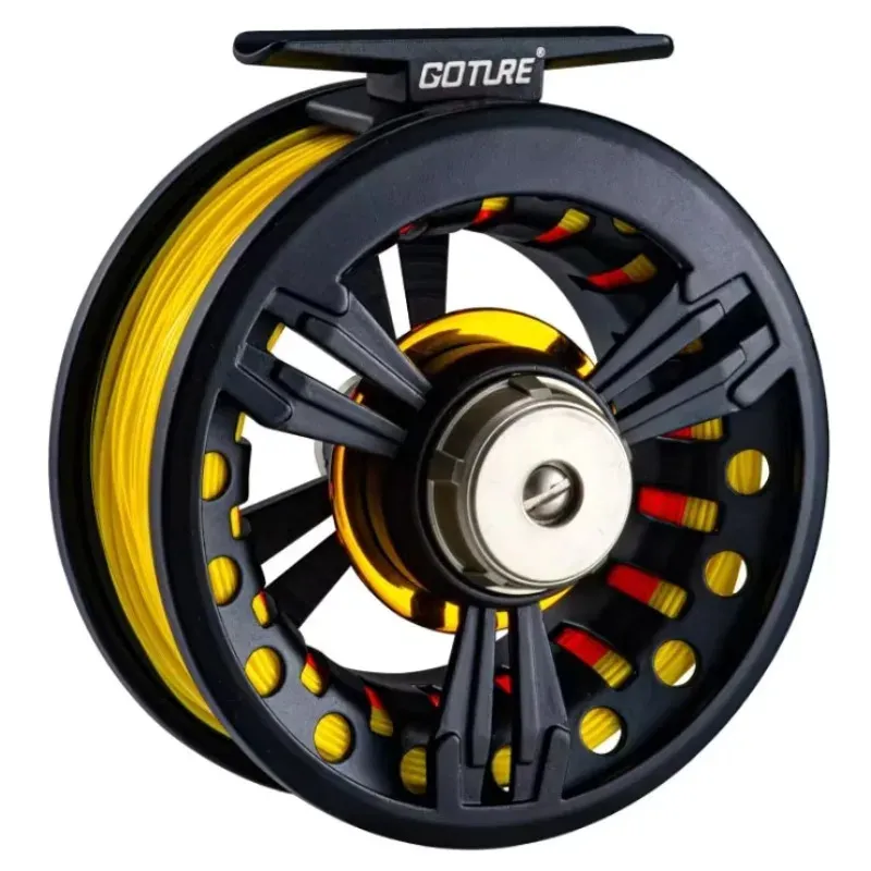 Maxcatch Tino Fliegenfischrolle, großer Dorn aus Aluminium mit CNC-Schneiden, Forellenfliegenrollen, 3/4, 5/6, 7/8 W (nur Rolle, grün), 7/8 W
