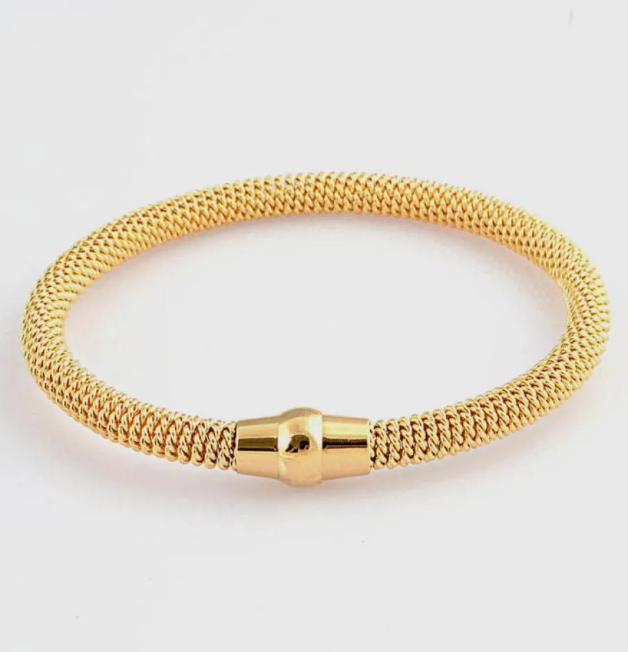 Bangle Fashion Women Men Magnetic Color Rose Gold из нержавеющей стали круглое ED Wire Cuff Bracelets Bracelets Jewelry6315969