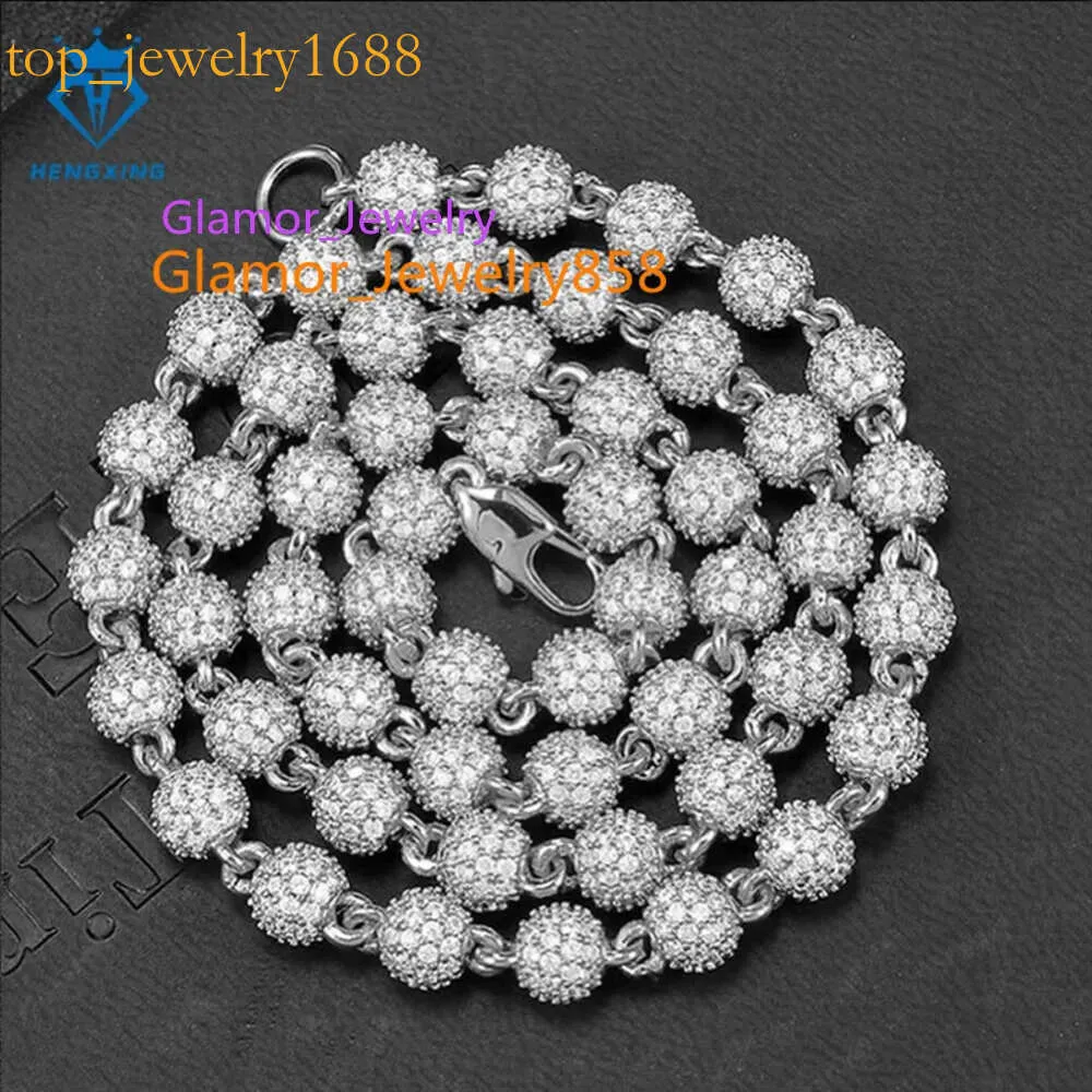 Vendre à chaud sier élégant femme extravagante Femme Moissanite Round Bracelet Collier pour hommes