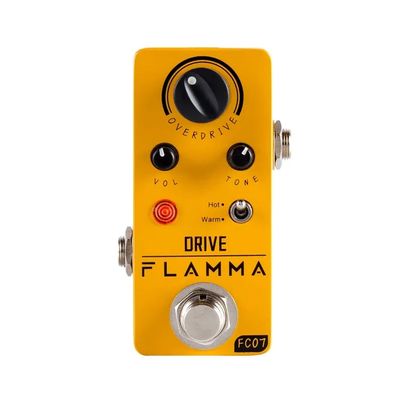 Guitar FLAMMA FC07 Overdrive Pedal Guitar Electric Guitar Overdrive Effects Pedal Hot Warm Modes True Bypass with Power Supply