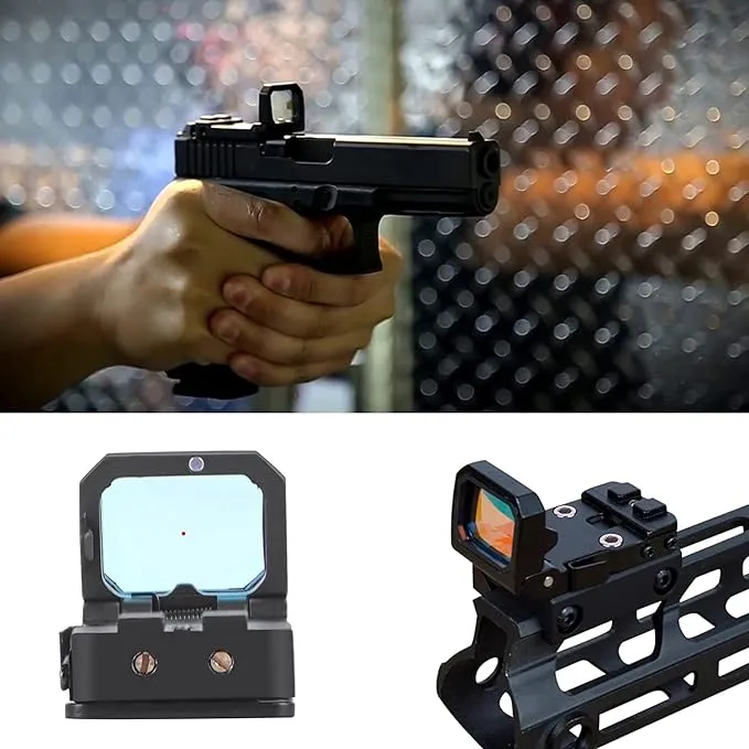 Tactical VISM Red Dot Sight Scope Flip Up 20mm Rail 1913 Mount