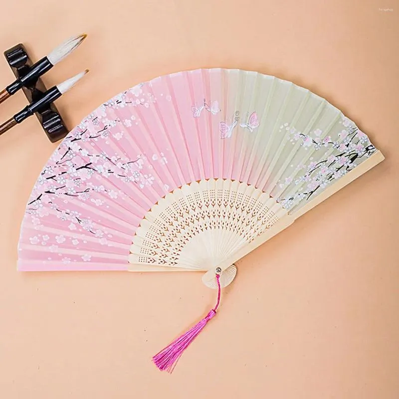 Dekoratif Figürinler 1 PC-Summer Gradyan Katlanır Fan-Stil rastgele