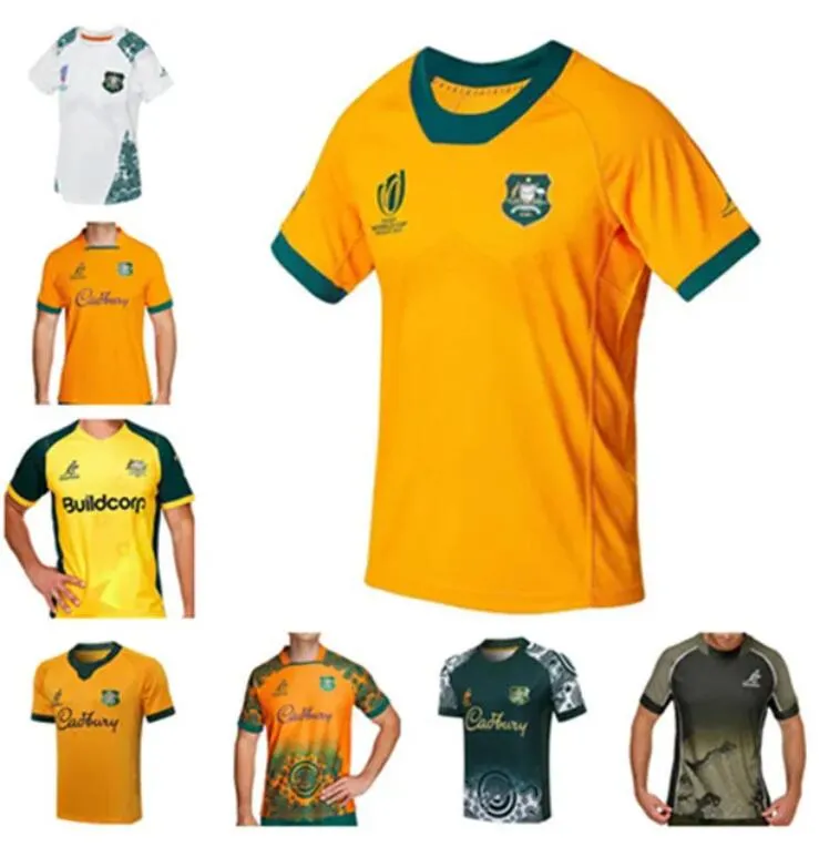 2023 2024 Australie Rugby Jerseys Home Away 2023 24 Kangaroos Wallaby Retro Shirt Taille S5xl Maillot de National Australia Shirt Rugby