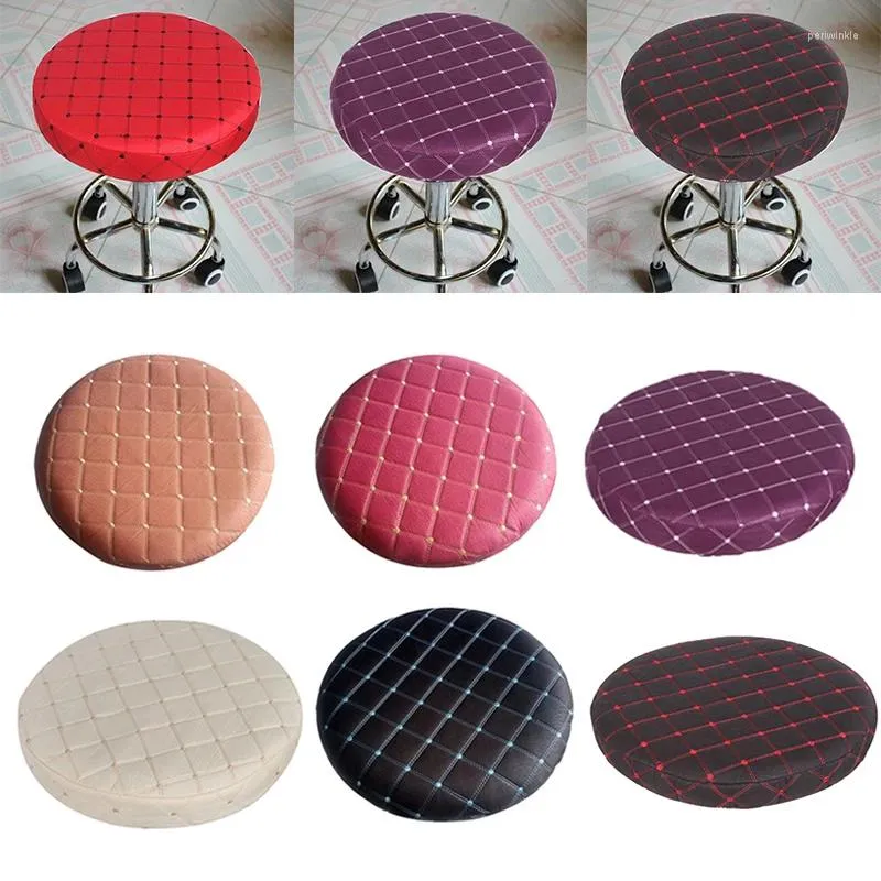 Coperture per sedie rotonde di copertura del sedile del sedile slipcover modello da pranzo barretta per la protezione girevole lavabile