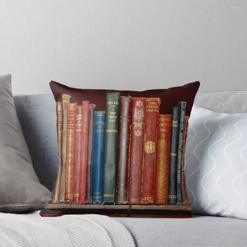枕ミニライブラリ - 古典的な本の贅沢なケースチャイルドソファーカバー