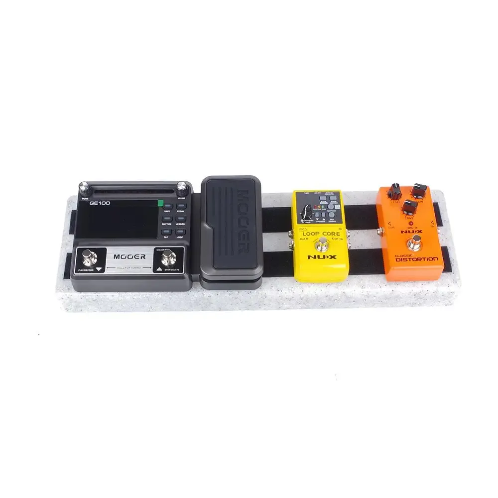 Guitar Mini Electric Guitar Effects Pedalboard Portable zintegrowane efekty Pedal Pedal Board Rockboard Hide Power Cable Akcesoria gitarowe