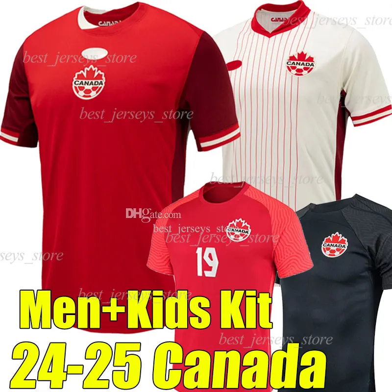 2024 Kanada piłkarska Drużyna narodowa 23/24/25 Davies J.David Ugbo Larin Cavallini Millar Eustaquio Beckie Lawrence Men Kit Kit Football Shirt