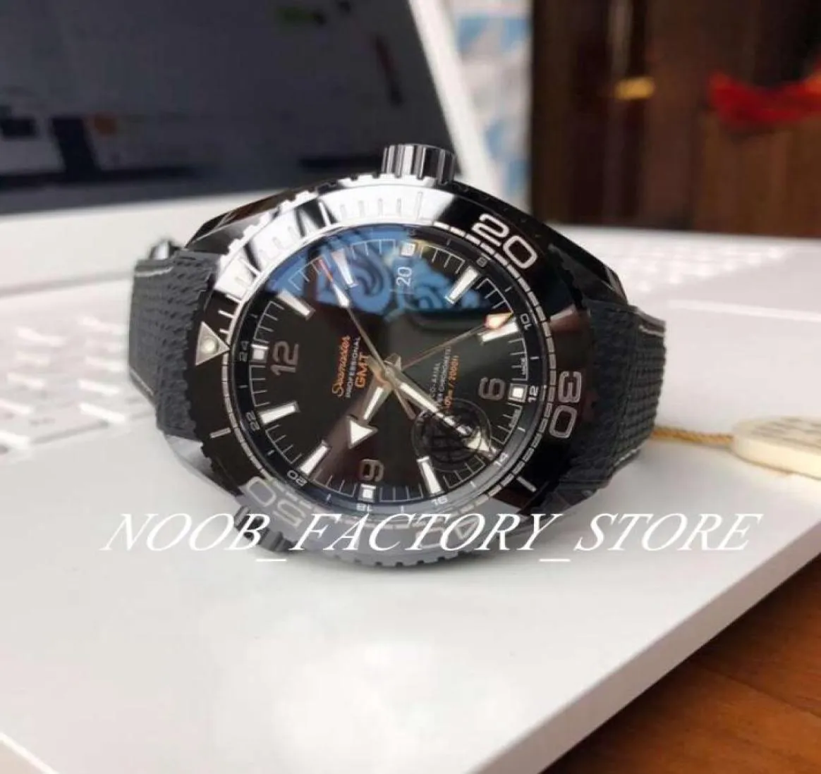 Luxury New VSF Factory 21592462201001 45mm Sea Caliber 8906 Automatisk rörelse All Black Ceramic Case Sapphire armbandsur M3545569